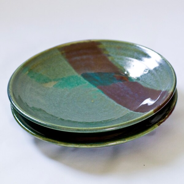 Plates, Set of Two, Ceramic Plates