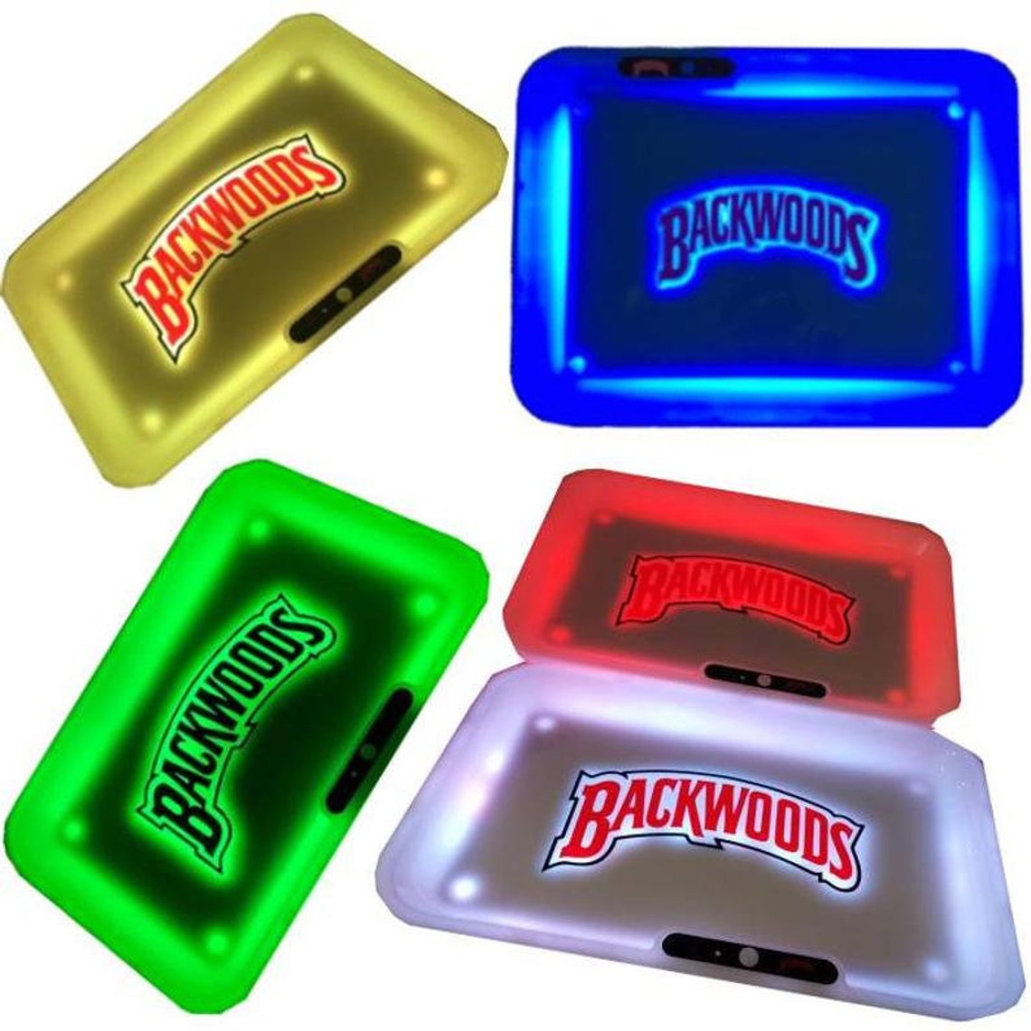 Glow Rolling Tray Backwoods LED Tray Smoking Gift Etsy