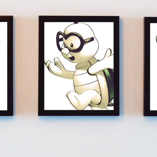 Set of 3 - Lakitu Collection digital prints, Nintendo fan art, wall decor