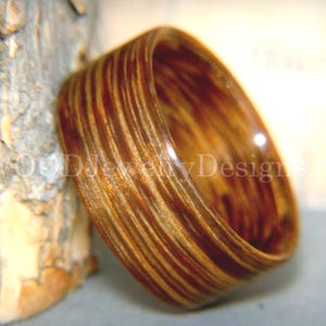 Bentwood Ring - Brazilian Brownheart wood ring