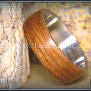 Bog Oak Bentwood Ring: Ancient Wood on Titanium Core