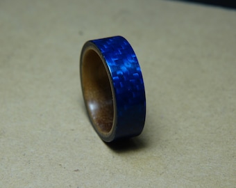 SIZE 10 - Koa Wood Blue Carbon Fiber