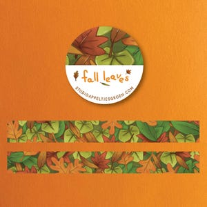 Herfstbladeren Washi-tape - schattig briefpapier herfsthuisje
