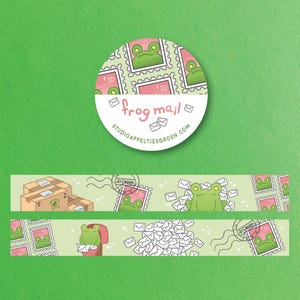 Nastro washi Post Frog Mail - simpatico nastro per posta ordinaria