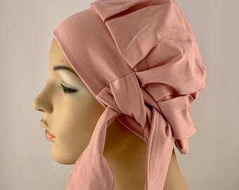 Loose fitting cancer hat. Pink Modern Beret. Cancer Turban. Cancer hat. Chemo hat. Chemo Turban. Soft cancer hat. Beret. Headwear. Hat.