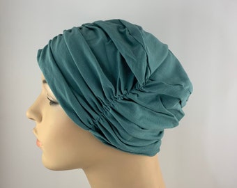 Sage Blue Chemo Headwear Piece, Modern Hat for womens Hair Loss, Cancer Hats for Her, hair loss covering, cancer gift, chemo care package