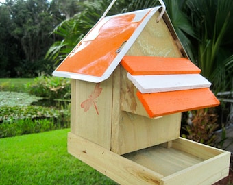 University of Tennessee Handmade Bird Feeder Novelty with License Plate Roof