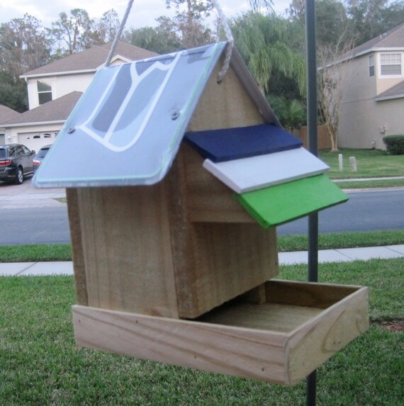 Seattle Seahawks Handcrafted Custom Bird Feeder Etsy