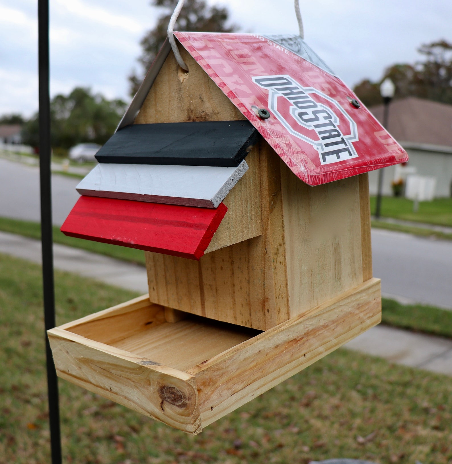 Ohio State Bird Feeder Handcrafted Custom Etsy