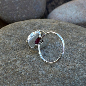 Ruby Gemstone Ring, Designer Statement Ring, 925 Sterling Silver Ring ...
