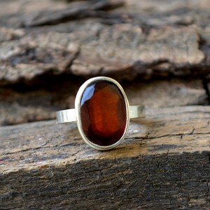 Rhodolite Garnet Ring, Natural Garnet Gemstone, 925 Sterling Silver Jewelry, Birthday Gift Ring, January Birthstone, Unique Gift For Her