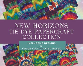 New Horizons Tie Dye Craft Paper Collection