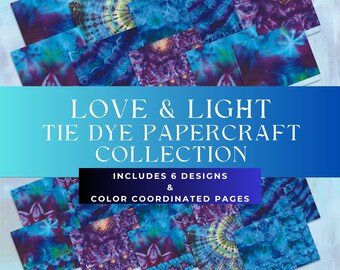 Love & Light Tie Dye Craft Paper Collection