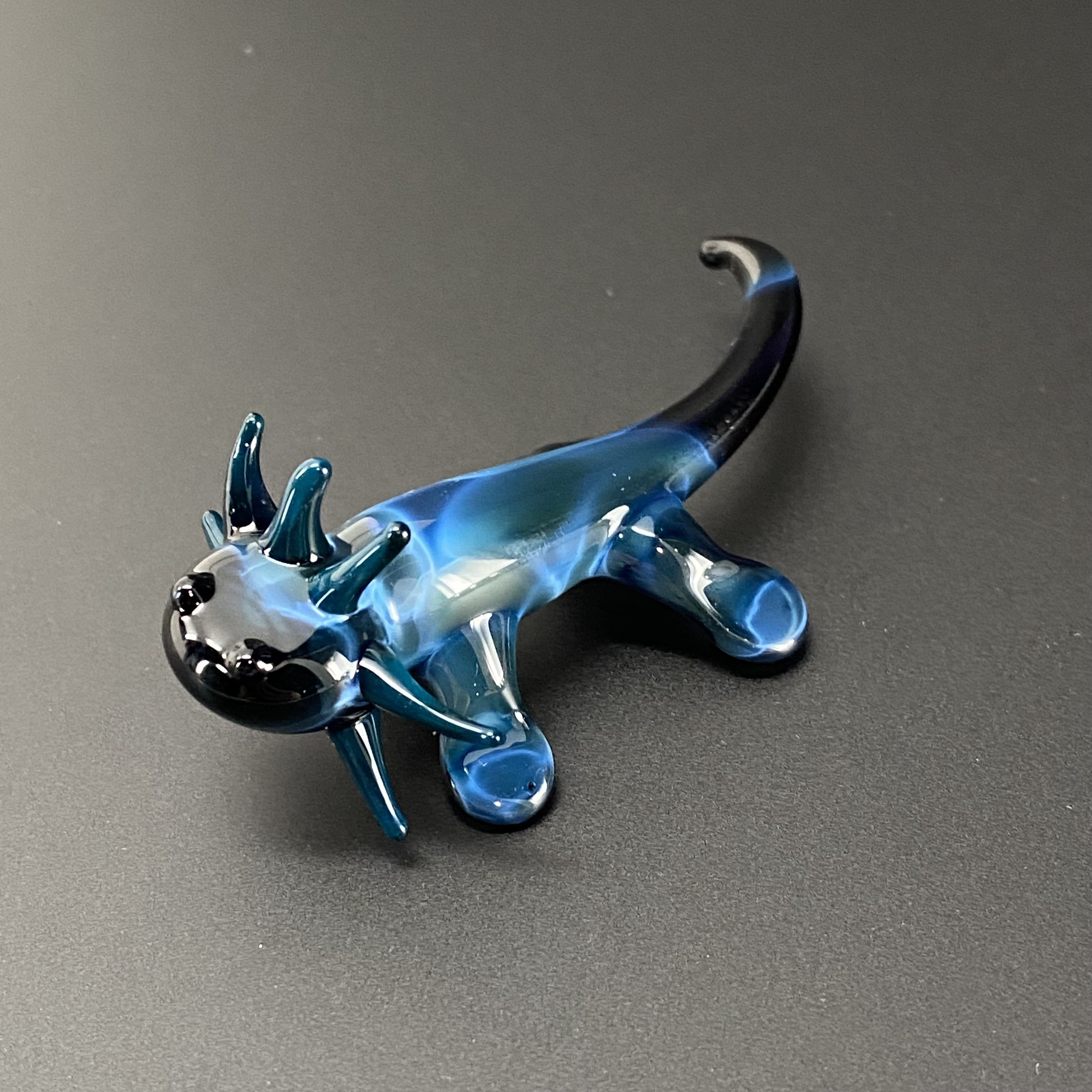 Glass Axolotl Figurine Tiny Axolotl Gifts Miniature Axolotl Decor