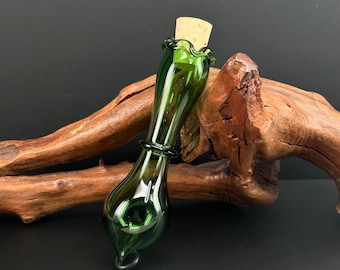 Green Glass Small Potion Bottle – Bodice Chiller, Ren Faire Costume
