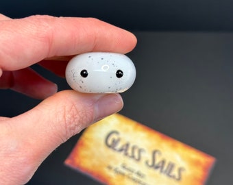 Glass Worry Stone Cute Comfort Creature - handmade pocket sensory stone or figit - helps with adhd and anxiety