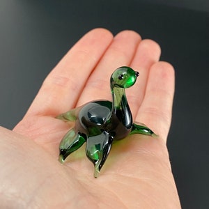 Nessie Sculpture Cryptid Mini Glass Loch Ness Monster- plesiosaur- sea monster - myths folklore legend
