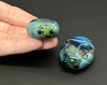 Glass Worry Stone – Handmade Comfort Creature, Sensory Fidget
