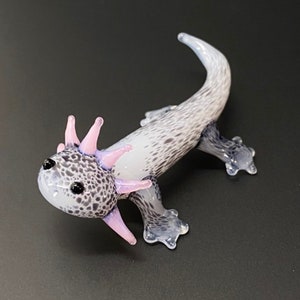 Mystery Axolotl Sculpture - surprise coloring - Mud Puppy - Desk Friend - Aquarium Art - small figurine