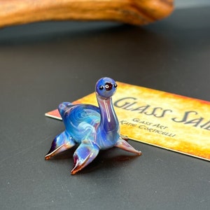 Nessie Sculpture Mini Glass Loch Ness Monster - plesiosaur- dinosaur - necklace - myths monster legend