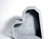 Large Concrete Geometric Original heart