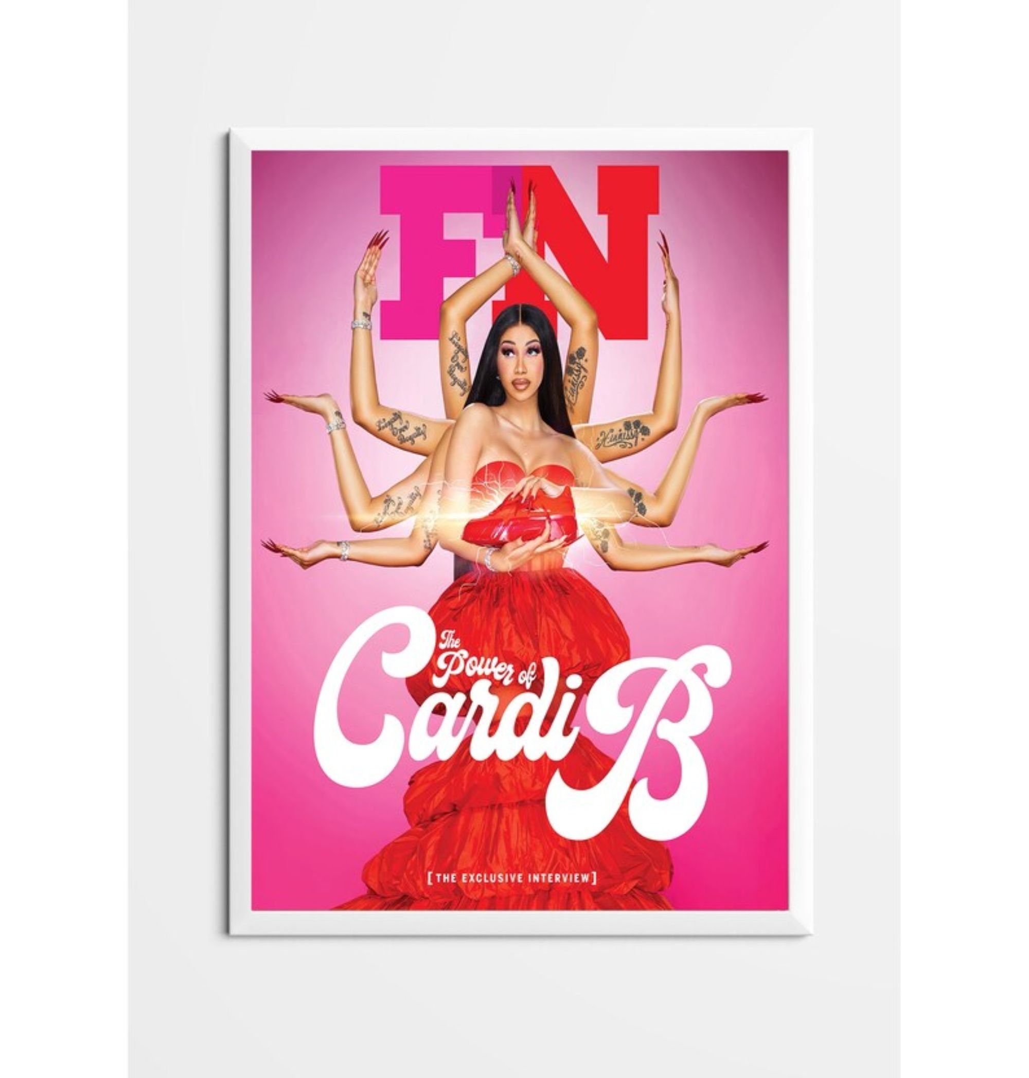 Cardi B Magazine Cover Design Magazine Cover Poster Fashion Etsy