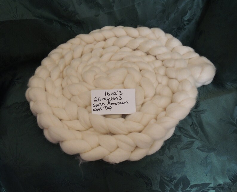 16 ozs south amercan wool comed top