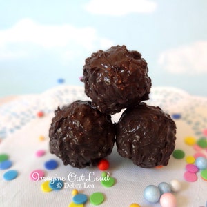 フェイクトリュフフェイクケーキポップセットチョコレートマカダミアナッツクランチ小道具