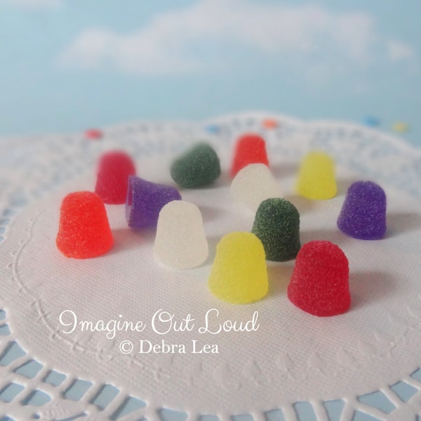 Fake Candy Gumdrops Faux Spice Drops Christmas Holiday Sweets Rainbow Food Prop Decor