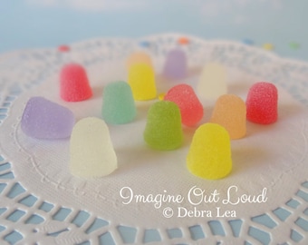 Fake Candy Faux Spice Drops PASTEL Holiday Sweets Rainbow Display Food Prop Decor
