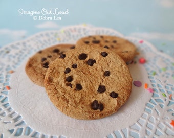 FAUX Chocolate Chip Cookie Set Fake Fake Food