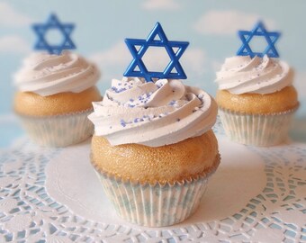 Fake Cupcake Hanukkah Star of David