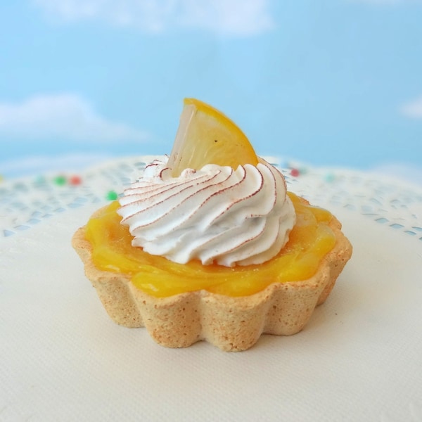 Fake Cake Tart Tartelette Mini Dessert Lemon Meringue  SINGLE