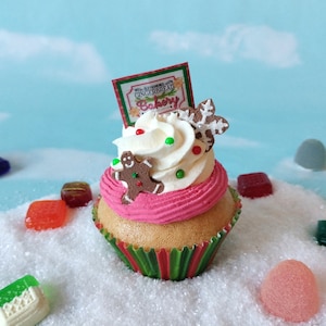 Fake Cupcake Christmas Baking Cookies Gingerbread Bakery Baker Faux Food