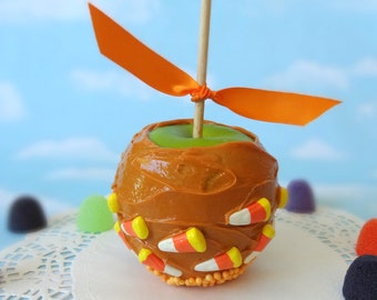 Faux Fake Realistic Caramel Apple Candy Corn Home Decor Photo Prop