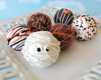 FAUX Truffle Halloween Set Fake Cake Pop Chocolate Props