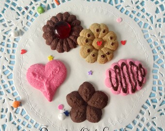 Galletas falsas Día de San Valentín Spritz hecho a mano Mantequilla danesa Shortbread S