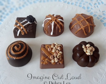 Fake Chocolate Bon Bons Set - Valentine's Day Food Prop Decor