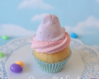 Fake Cupcake Handmade Easter Spring Faux Candy Chick Home Decor