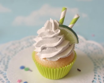 Fake Cupcake Handmade Faux Key Lime Slice