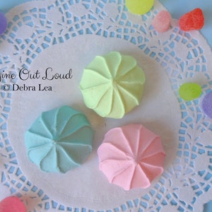 FAUX Cookie Meringue Green, Pink and Aqua Set