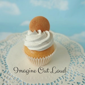 Fake Cupcake Handmade Vanilla Wafer Cookie Faux Food Prop