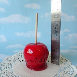 Fake Realistic Candied Apple Red Faux Decor Photo Food Prop - Etsy
