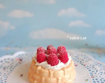 Fake Mini Bundt Cake Raspberries Charlotte Shortcake