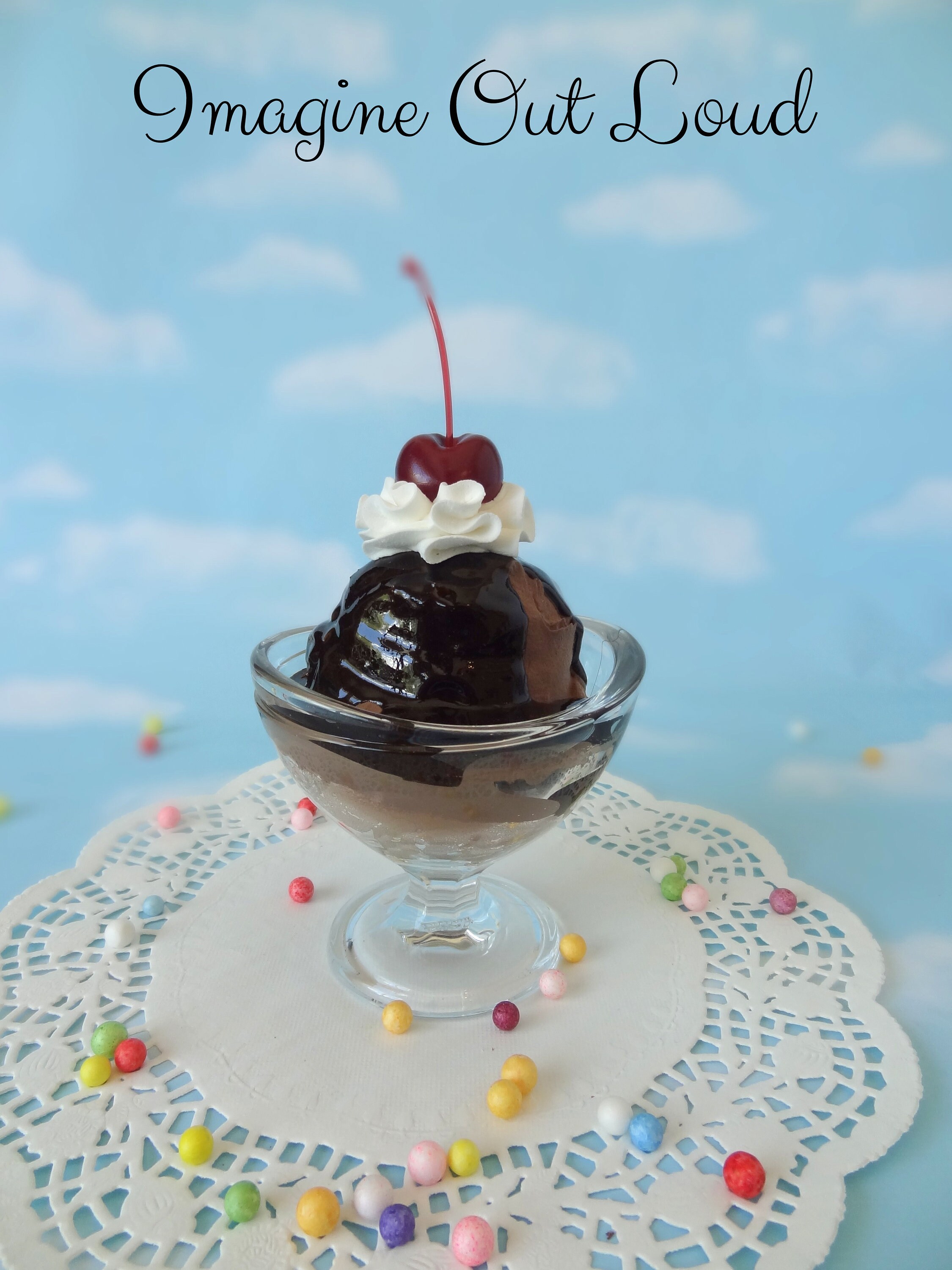 Fake Ice Cream Sundae Large Hot Fudge Chocolate Lover's Faux Food Prop ...