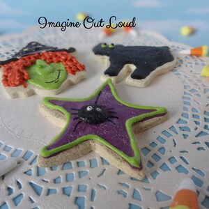 Fake Sugar Cookie Halloween Set of 3 Handmade Faux Cookies image 3