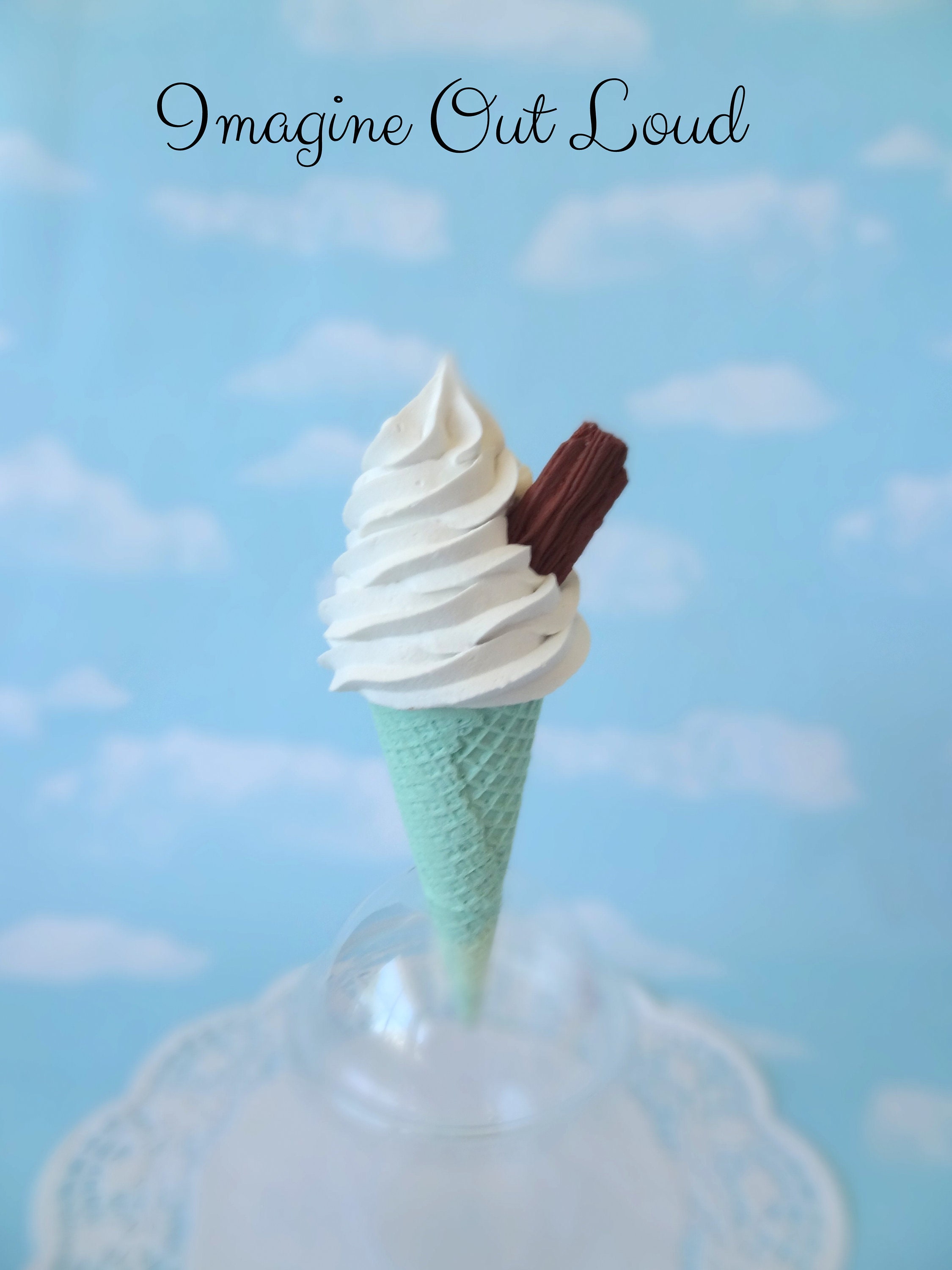 フランスアンティーク ♧ アイスクリームコーン(？？？)スピルベース 16cm フランスアンティーク ♧ スピルベース 16cm ♧ アイスクリーム