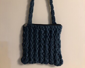 large cross body puff bag