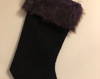 Faux Fur Christmas Stocking