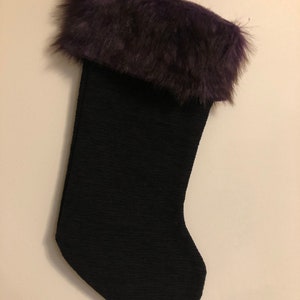 Faux Fur Christmas Stocking